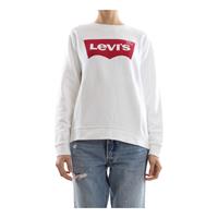 Levis 29717 Crew Fleece Batwing Sweater Women Bright White