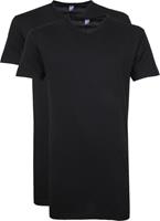 Alan Red Vermont V-Hals T-Shirt Zwart 2Pack