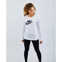 Nike Frauen Longsleeve Essntl Icon in weiß