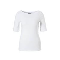 Ralph Lauren T-Shirt LAUREN RALPH LAUREN Judy U-Boot Shirt Soft Cotton Top Bluse T-shirt He