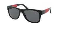 Polo Ralph Lauren PH4162 500181 glanzend zwart grijs gepolariseerde zonnebril