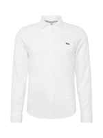 levi's Battery - Slim-fit Oxford overhemd met logo in wit