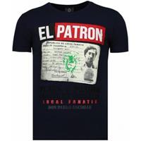Local Fanatic T-shirt Korte Mouw  El Patron Narcos Billionaire - Rhinestone T-shirt -