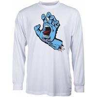 Santa Cruz Longsleeve Screaming Hand, white