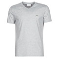 Lacoste Herren-Shirt aus Pima-Baumwolljersey mit V-Ausschnitt - Heidekraut Grau 