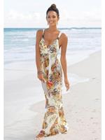Lascana Maxi-jurk met kleurrijke paisley print en verstelbare halslijn, zomerjurk