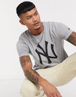 Newera New York Yankees – T-Shirt mit Teamlogo in Grau