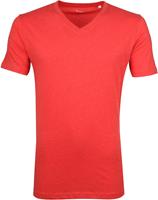 KnowledgeCotton Apparel Knowledge Cotton Apparel V-Hals Rood