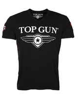 Top Gun T-Shirt mit V-Ausschnitt Hyper, black