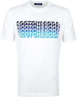 Scotch and Soda Scotch & Soda T-Shirt Logo Artwork Weiß
