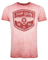 T-Shirt mit Top Gun Logo Powerful, red