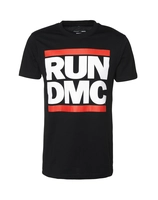 mistertee Mister Tee Männer T-Shirt Run DMC Logo in schwarz
