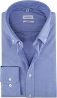 Seidensticker Business Hemd Regular Langarm Button-Down-Kragen Uni, Hellblau, blau