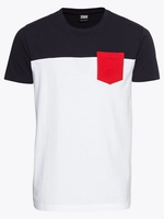 urbanclassics Urban Classics Männer T-Shirt 3-Tone Pocket in weiß