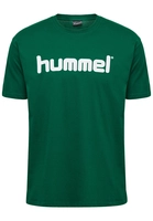 hummel hmlGO Baumwoll Logo T-Shirt kurzarm evergreen