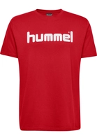 hummel hmlGO Baumwoll Logo T-Shirt kurzarm true red