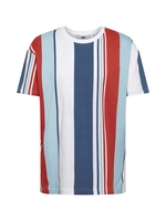 urbanclassics Urban Classics Männer T-Shirt Heavy Oversized Big All Over Print Stripe in rot