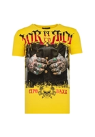 Cipo & Baxx T-Shirt TOUGH RIDER mit grafischem Print, Gelb
