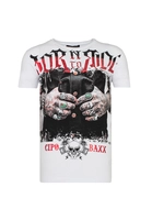 Cipo & Baxx T-Shirt TOUGH RIDER mit grafischem Print, Weiss