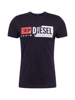 DIESEL Unisex T-Shirt - T-Diego-Cuty, Logo, Rundhals T-Shirts schwarz 