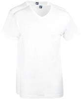 Alan Red West-Virginia T-shirt V-Hals Wit (2Pack)