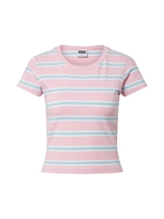 URBAN CLASSICS T-Shirt "Damen Ladies Stripe Cropped Tee", (1 tlg.)