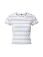urbanclassics Urban Classics Frauen T-Shirt Ladies Stripe Cropped in weiß