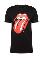 Merchcode Männer T-Shirt Rolling Stones Tongue in schwarz
