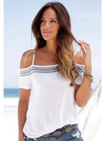s.Oliver Beachwear Strandshirt mit gedruckter Bordüre