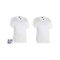Alan Red 4-pack t-shirts virginia ronde hals wit