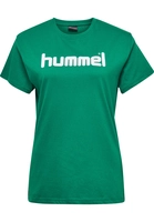 Hummel Go Cotton Logo T-shirt - Groen Dames