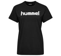 hummel hmlGO Baumwoll Logo T-Shirt Damen kurzarm black