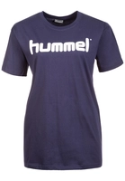 Hummel Go Cotton Logo T-shirt - Navy Dames