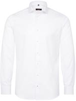 ETERNA LANGARM HEMD SLIM FIT COVER SHIRT TWILL WEISS UNIFARBEN