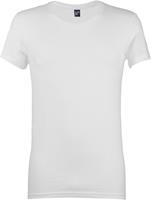 Alan Red Heren T-shirt James Wit Ronde Hals Slim Fit 2-Pack
