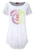 Venice Beach Lang shirt met frontprint