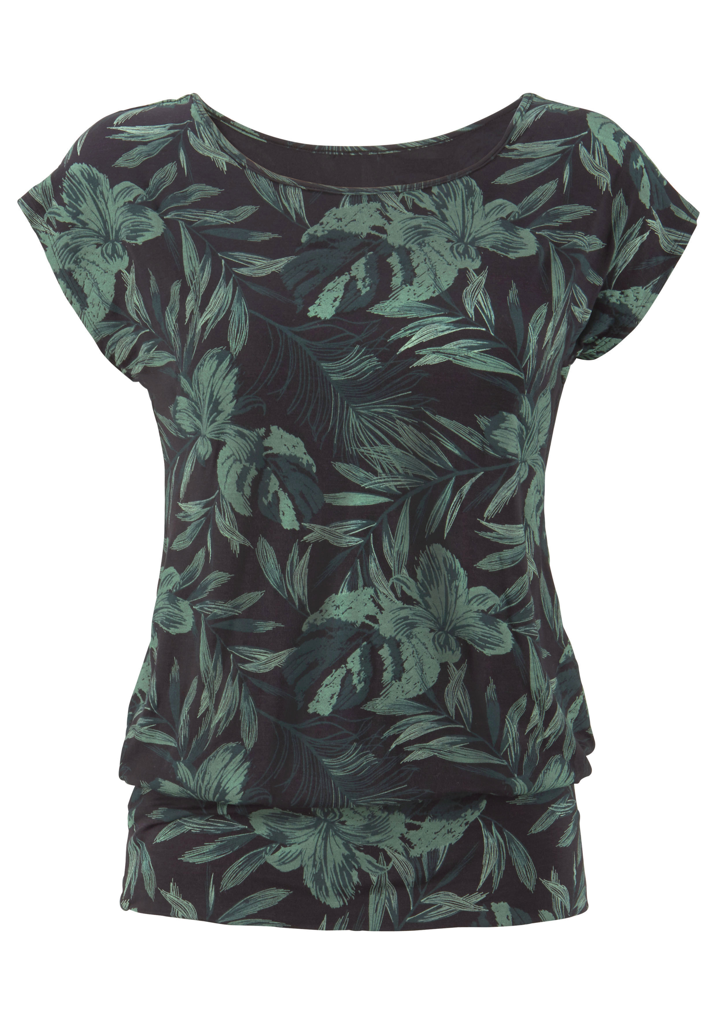 LASCANA Longshirt mit breitem Bund