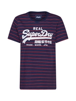 Superdry Gestreept T-Shirt Met Vintage Logo - Dames