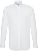 seidensticker Heren Overhemd Wit Poplin Button-Down Tailored Fit