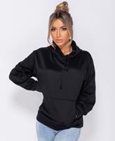 Parisian Oversized draw string hooded sweatshirt wit