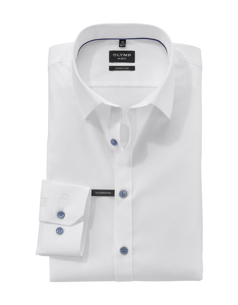 Olymp No'6 six Overhemd Skinny Fit Donkerblauw