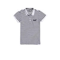 Superdry gestreepte polo wit