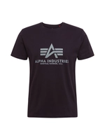 Alpha Industries T-Shirt Basic Reflective Print T-Shirts schwarz Herren 