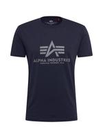 alphaindustries Alpha Industries Männer T-Shirt Basic Reflective Print in blau