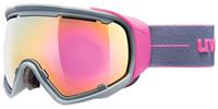 Uvex Jakk Sphere Skibrille Farbe: 5026 grey pink mat, mirror pink/clear)