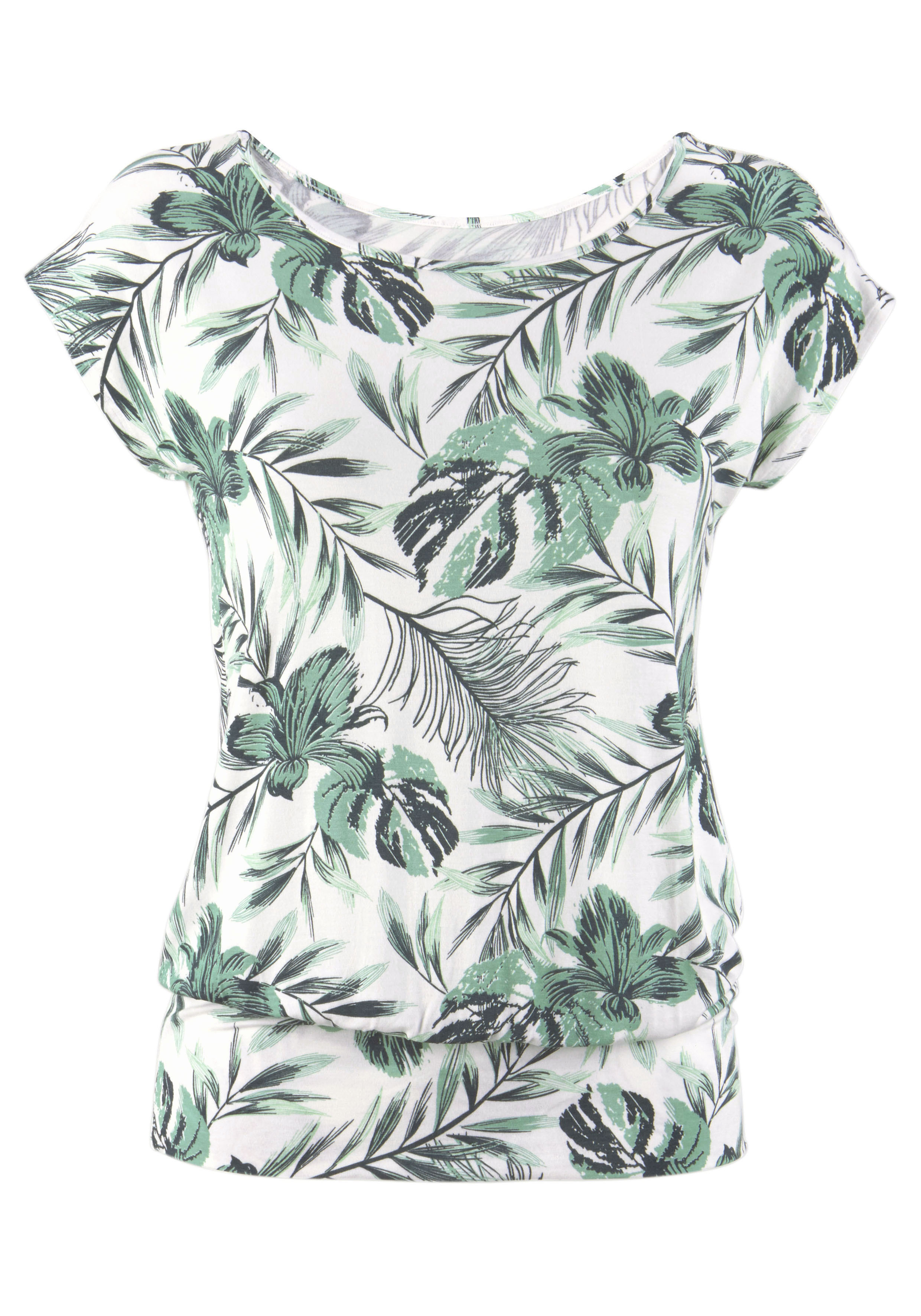 Lascana Lang shirt met brede tailleband