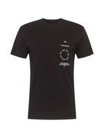T-shirt med kortärm Herr DISTORTION TYPE Vans VN0A49PVBLK1 Svart (Storlek: S)
