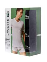 Lacoste Slim Fit Herren-T-Shirt aus Baumwolle mit V-Ausschnitt im 3er-Pack - Schwarz 