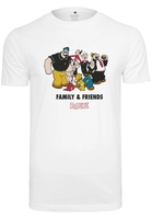Merchcode Männer T-Shirt Popeye Family & Friends in weiß