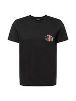 DIESEL Herren T-Shirt - T-Diegos Hemd, Logo, Rundhals, Schwarz